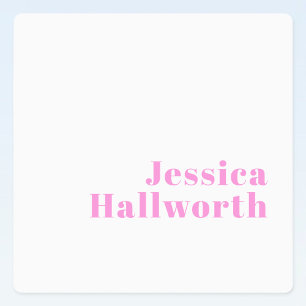 編集可能モダンなビジネス名または名と姓 ラベル