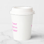 編集可能モダンなビジネス名または名と姓 紙コップ (右)