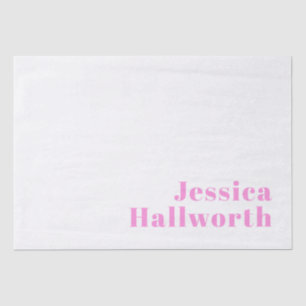 編集可能モダンなビジネス名または名と姓 薄葉紙