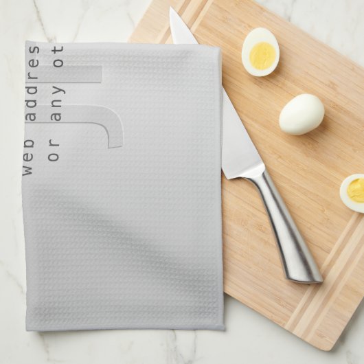 編集可能モダンな名前とスローガン |グラデーション キッチンタオル (四つ折り)