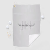 編集可能モダンな名前とスローガン |グラデーション ゴルフタオル (インサイチュ)