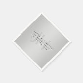 編集可能モダンな名前とスローガン |グラデーション スタンダードカクテルナプキン (角)