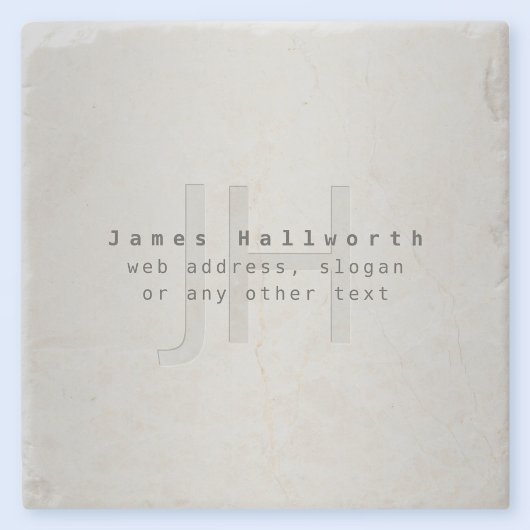 編集可能モダンな名前とスローガン |グラデーション ストーンコースター