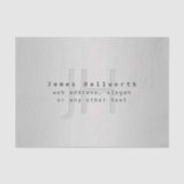 編集可能モダンな名前とスローガン |グラデーション 薄葉紙 (正面)