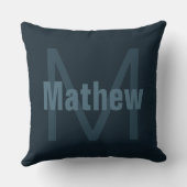 編集可能モダンな名前 クッション (裏面)
