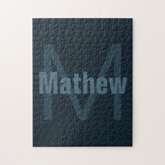 編集可能モダンな名前 ジグソーパズル (縦)