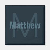 編集可能モダンな名前 マグネット (正面)