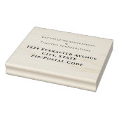 編集可能モダンな結婚差出人住所 ラバースタンプ (スタンプ)