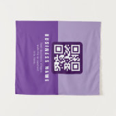 編集可能モダンなQRコードテンプレート | プルプル タペストリー (正面(横))