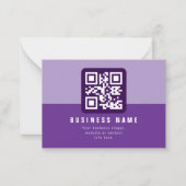 編集可能モダンなQRコードテンプレート | プルプル ノートカード (正面)