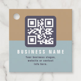 編集可能モダンなQRコードテンプレート | ミュートされた色 フェイバータグ