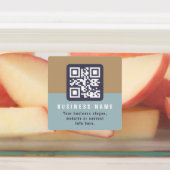 編集可能モダンなQRコードテンプレート | ミュートされた色 ラベル (貼付)