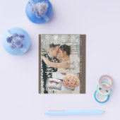 編集可能モダンエレガントカスタム結婚式の写真 チラシ (シングル)