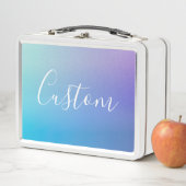 編集可能モダンスクリプ書ト | カラフルグラデーション メタルランチボックス (インサイチュ)