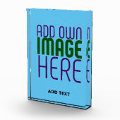 編集可能モダンスワッグスカイブルー画像文字テンプレート フォトブロック (右)