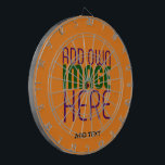 編集可能モダンダークオレンジ画像文字テンプレート ダーツボード<br><div class="desc">お客様のニーズに合ったデザインです。ロゴ、写真、文字、色を好きなように変更、サイズ変更、追加することができます。</div>