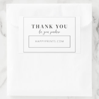 編集可能モダンミニマリスト事業購入 長方形シール