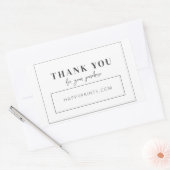 編集可能モダンミニマリスト事業購入 長方形シール (封筒)