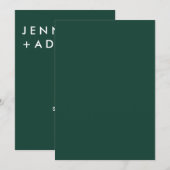 編集可能モダンミニマル招待状 招待状 (正面/裏面)