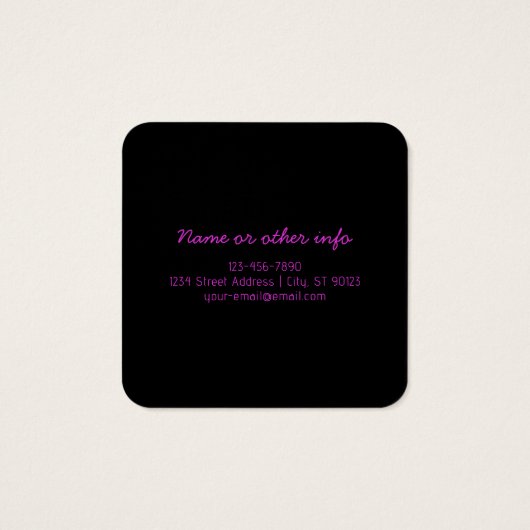 編集可能モダンモノグラムの文字と紫グラデーション (裏面)