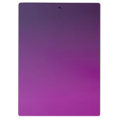 編集可能モダンモノグラムの文字と紫グラデーション クリップボード (裏面)