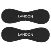 編集可能モダン文字 |黒と白 ソフトボール (パネル)