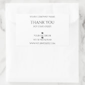 編集可能モダン、ご注文ありがとうございます 長方形シール (バッグ)