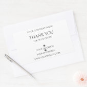 編集可能モダン、ご注文ありがとうございます 長方形シール (封筒)