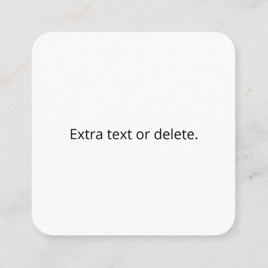 編集可能モダンQRコード | 白黒または任意の色 エンクロージャーカード (裏面)