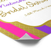 編集可能モロッコパーティーウェルカムサイン8x10 ポスター (角)