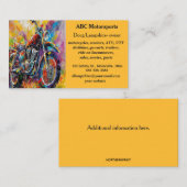 編集可能モータースポーツATVオートバイカー 名刺 (正面/裏面)