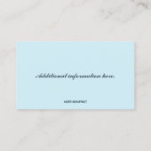 編集可能モーターホームRV 名刺 (裏面)