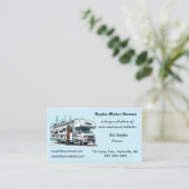 編集可能モーターホームRV 名刺 (スタンド正面)