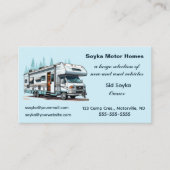 編集可能モーターホームRV 名刺 (正面)