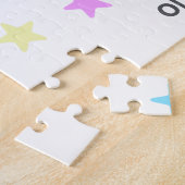 編集可能ユニコーン誕生日パーティー ジグソーパズル (側面)