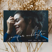 編集可能ユニーク写真テンプレート大学卒業 案内状