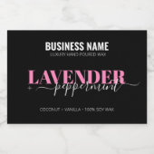 編集可能ラグジュアリーキャンドルラベルパーソナライズされたテンプレート フードラベル (シングルラベル)