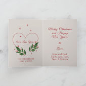 編集可能ラブラドールおもしろい犬クリスマスカード シーズンカード (内部)