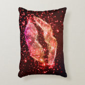 編集可能リップイラストレーション:シンプルグラフィックデザイン アクセントクッション (正面(垂直))