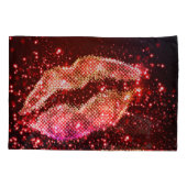 編集可能リップイラストレーション:シンプルグラフィックデザイン 枕カバー (裏面)