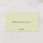 編集可能リングや輪と花結婚の役職員 名刺 (裏面)