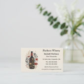 編集可能リードソムリエワインタスターワイナリー 名刺 (スタンド正面)