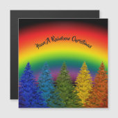 編集可能レインボークリスマスツリー (正面/裏面)