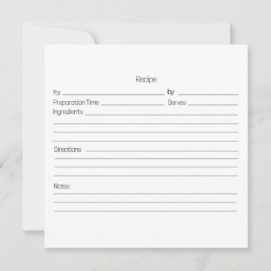 編集可能レシピカード。写真でパーソナライズ シーズンカード (正面)