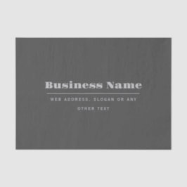 編集可能レトロモダン-文字テンプレート | ダークグレー 薄葉紙