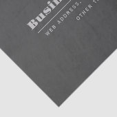 編集可能レトロモダン-文字テンプレート | ダークグレー 薄葉紙 (詳細)