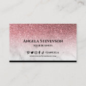 編集可能ロイヤリティカードバラ金ゴールドグリッター大理石 名刺 (裏面)