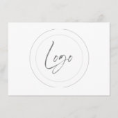 編集可能ロゴキューカード エンクロージャーカード (正面)