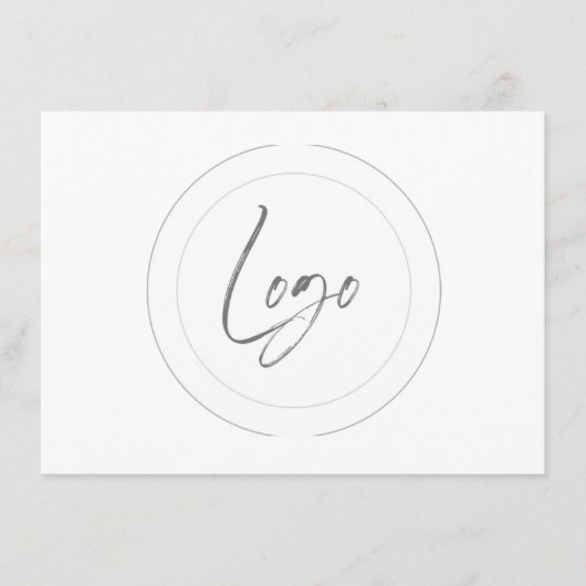 編集可能ロゴキューカード エンクロージャーカード (正面)