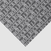 編集可能ロックアンドロールレザーデザイン 薄葉紙 (詳細)